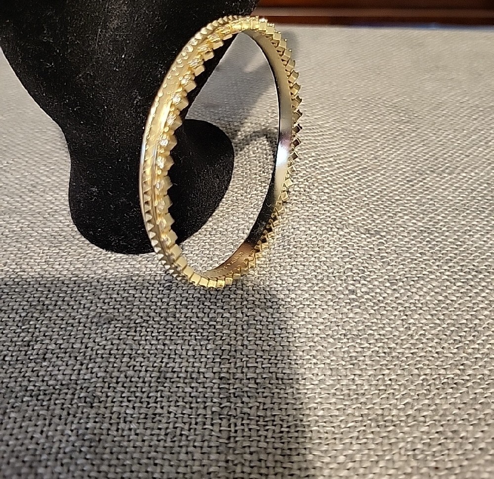Kendra Scott "Mary Caroline" Crown Crystal-Accented Bangle Bracelet - Picture 3 of 5